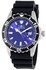 Invicta 10919 Pro Diver Blue Dial Black Polyurethane Watch for Men