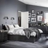 MALM Bed frame, high, w 4 storage boxes, black-brown/Leirsund, 160x200 cm - IKEA