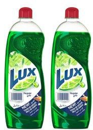 Lux Regular Green Dishwashing Liquid Value Pack 2 x 725 ml