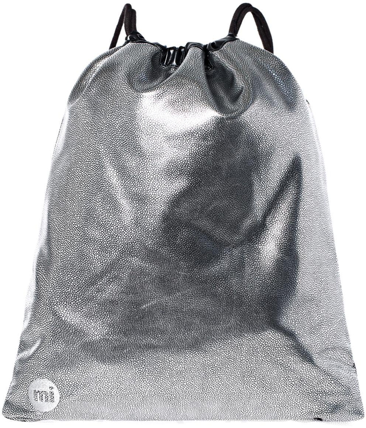 Mi-Pac 740555-005 Drawstring Sackpack for Unisex - Silver