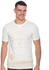 Tokyo Laundry Ivory Cotton Round Neck T-Shirt For Men