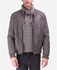 Ravin Faux Leather Jacket - Grey