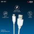 UBON WR-167 V8 Micro USB Data Cable 1 Meter Length (White)     