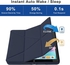 For Ipad10.2 Inch 2021/2020 With Pencil Holder 5-In-1 Multiple Viewing Angles Tpu Back Auto Wake/Sleep Blue