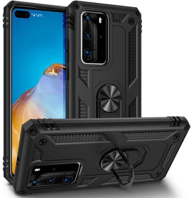 Huawei P40 Pro Plus (P40 Pro+) - Rugged Back Cover (Pouch) With Magnetic Ring Holder/Stand