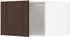 METOD Top cabinet for fridge/freezer - white/Sinarp brown 60x40 cm