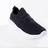 Activ Hard Rubber Sole Decorative Lace Slip On Sneakers - Black
