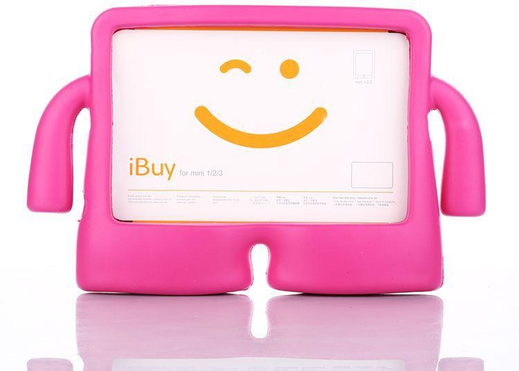 Kids Shockproof Safe Handle EVA Foam Stand Case Cover For Apple iPad Mini 1 2 3 Pink Colour