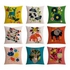 9PCS Good Quality Floral And animal Home Decoration Linen Cushion Covers