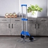 Royalford Foldable Hand Truck- Rf11707 80Kg Maximum Capacity, Multi-Purpose Utility Hand Truck With Expandable Handles, Bungee Cord And Two Wheels Durable Abs Handle Construction Blue
