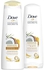 Dove Repairing Ritual Shampoo Coconut, 400Ml + Dove Conditioner, 320ml $$ Nourishing Secrets Shampoo and Conditioners Strengthens and Reduces Hair Fall, with Natural Extracts Avocado Oil
