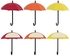 Allwin 3Pcs Colorful Umbrella Wall Hook Key Hair Pin Holder Organizer Decorative