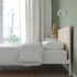 KLEPPSTAD هيكل سرير - أبيض/Vissle بيج ‎160x200 سم‏