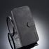 DG.MING Retro Oil Side Horizontal Flip Case For IPhone XR, With Holder & Card Slots & Wallet (Black)