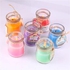 Scented Candles In Glass Holders Set - 3 Pcs