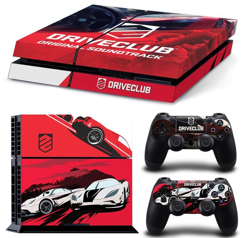 (Playstation PS4 Game Console and Controls Skins Sticker )Driver Club