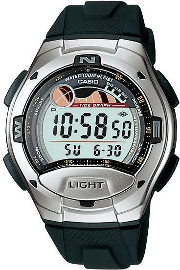 Casio Youth Men's Digital Dial Black Resin Band Watch [W-753-1A]
