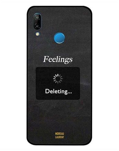 غطاء حماية واقٍ لهاتف هواوي نوفا 3E مطبوع بعبارة "Feelings Deleting"