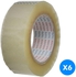 Rock 3A Golden Adhesive Tape Roll 200 Yard, Set of 6 - Clear