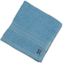 BYFT - Daffodil (Light Blue) Monogrammed Face Towel (30 x 30 Cm - Set of 6) - 500 Gsm Black Thread Letter "R"- Babystore.ae