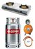 Cepsa Industrial Stainless Gas Cylinder 12.5kg With Best Choice Gas Cooker, Amcool Metered Regulator, Hose & Clips