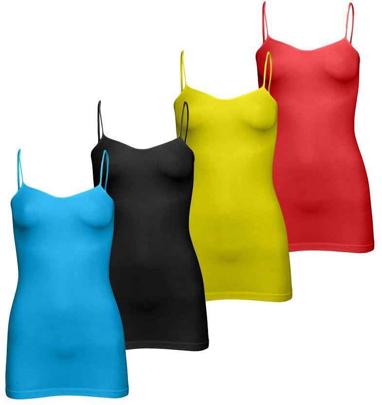 Silvy Set Of 4 Tanks Tops For Women - Multicolor, Large