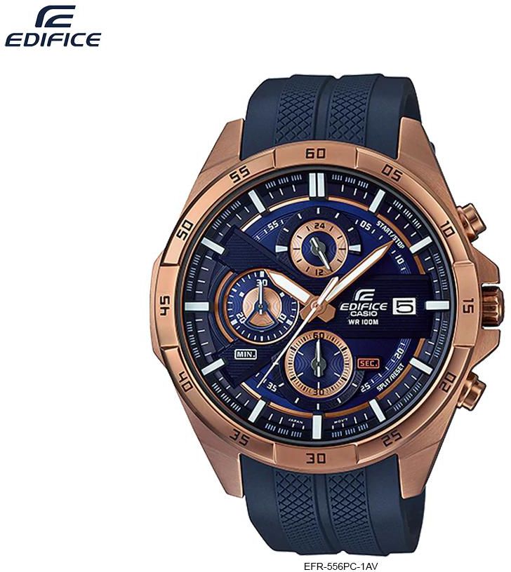 Edifice Chronograph Watch 100% Original & New - EFR-556PC (Dark Blue)