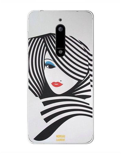 Protective Case Cover For Nokia 5 Cute Girl Artclip