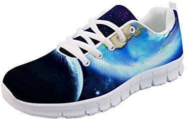 FOR U DESIGNS Fashion Galaxy Print Men's & Women's Breathable Light Weight Lace Up Sneakers Running Shoes