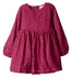 Purple Mixed Casual Dress For Girls