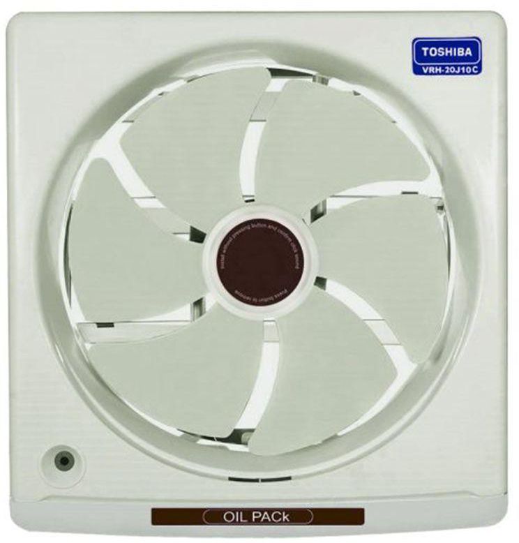 Toshiba Ventilating Fan with Oil Drawer - 20cm - Creamy - VRH20J10C