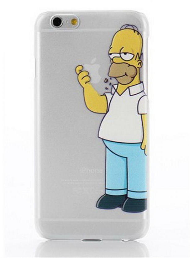 Generic Transparent Simpsons Hard Shell case for iPhone 6