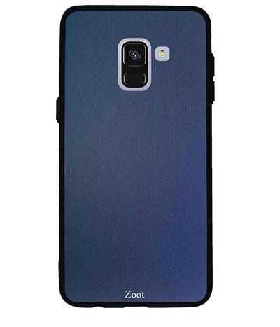 Protective Case Cover For Samsung Galaxy A8 Blue Cloth Pattern