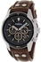 ساعة يد رجالي Fossil Men's Coachman CH2891 Brown Leather Quartz Watch with Black Dial
