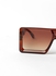 Women's Flexible And Corrosion Resistant Frame Rectangular Sunglasses 5675L3