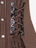 Gothic Striped Grommets Lace-up Shirt - L | Us 12