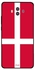 Thermoplastic Polyurethane Skin Case Cover -for Huawei Mate 10 Denmark Flag Denmark Flag