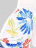 Plus Size Flutter Sleeves Flower Printed Bowknot Handkerchief Blouse - L | Us 12