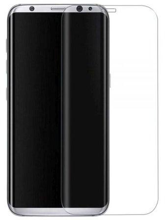 لاصقة حماية للشاشة مقوسة بالكامل من الزجاج المقوى لهاتف سامسونج جالاكسي S8 شفاف