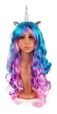 Synthetic Hair Wig Blue/Purple