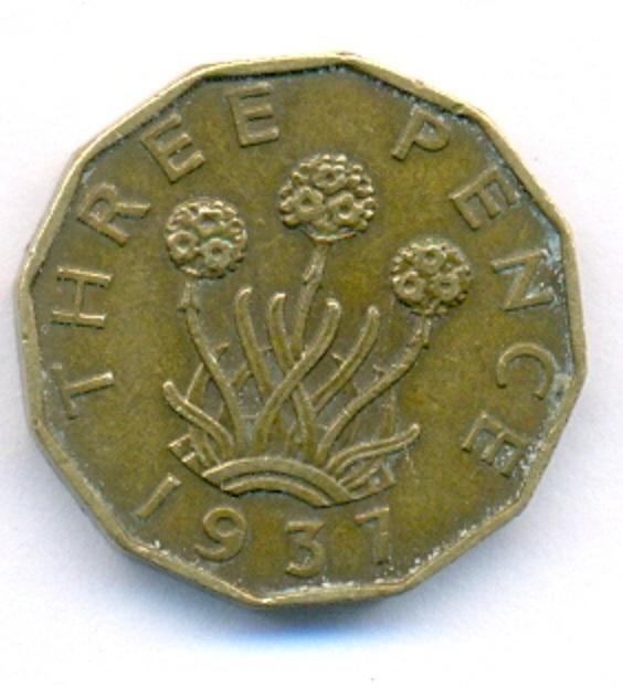 Six pence king George VI 1937