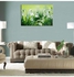 Floral Themed Decorative Wall Painting With Frame Green/White 30x45cm