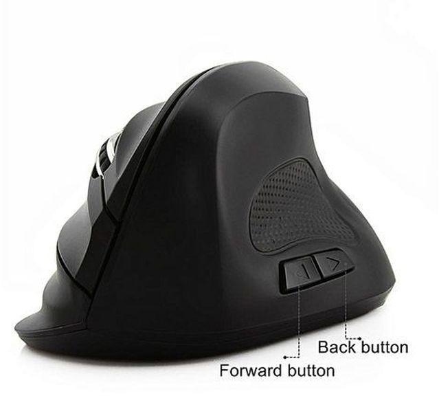 Wireless Mouse Ergonomic Vertical Gaming Mouse Optical Gamer 2.4Ghz Sem Fio Big Healthy Mice For PC Computer Laptop(Black)