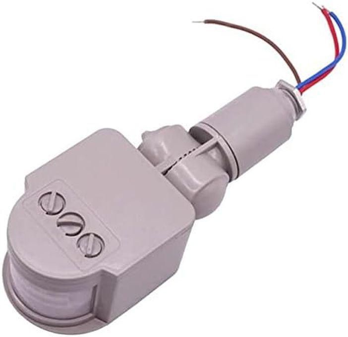 Light Switch, 180 Degree Rotating Motion Sensor, 220V 12V Auto Motion Detector, PIR Infrared Sensor - (Color: White, Voltage: 220V)