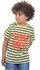 Ktk Printed Yellow T-shirt With Blue Stripes