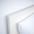 MALM هيكل سرير، عالي - أبيض/Lindbåden ‎90x200 سم‏