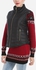 Femina Knitted Pullover & Vest - Dark Red & Black