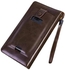 CAN JARO HANDY LEATHER WALLET - IMPORTED LEATHER WALLET - BROWN - CANJARO HANDY LEATHER WALLET