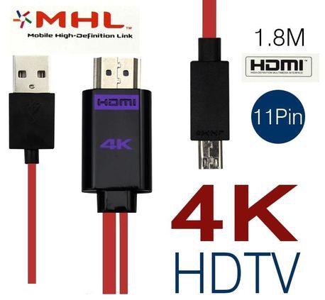 Generic 4K Micro USB MHL to HDMI HDTV 1080P Cable for All Android Mobiles