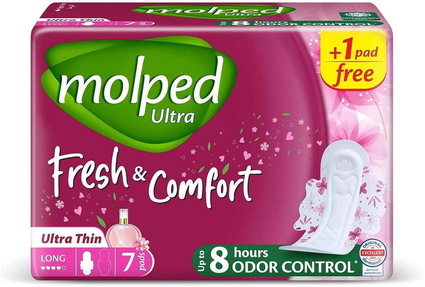 Molped Ultra Fresh &amp; Comfort Pads - Long - 7 Pads